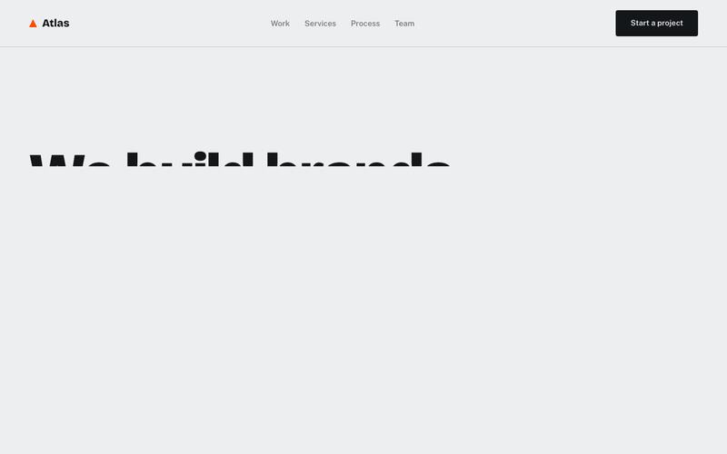 Atlas — Agency Template — live demo preview