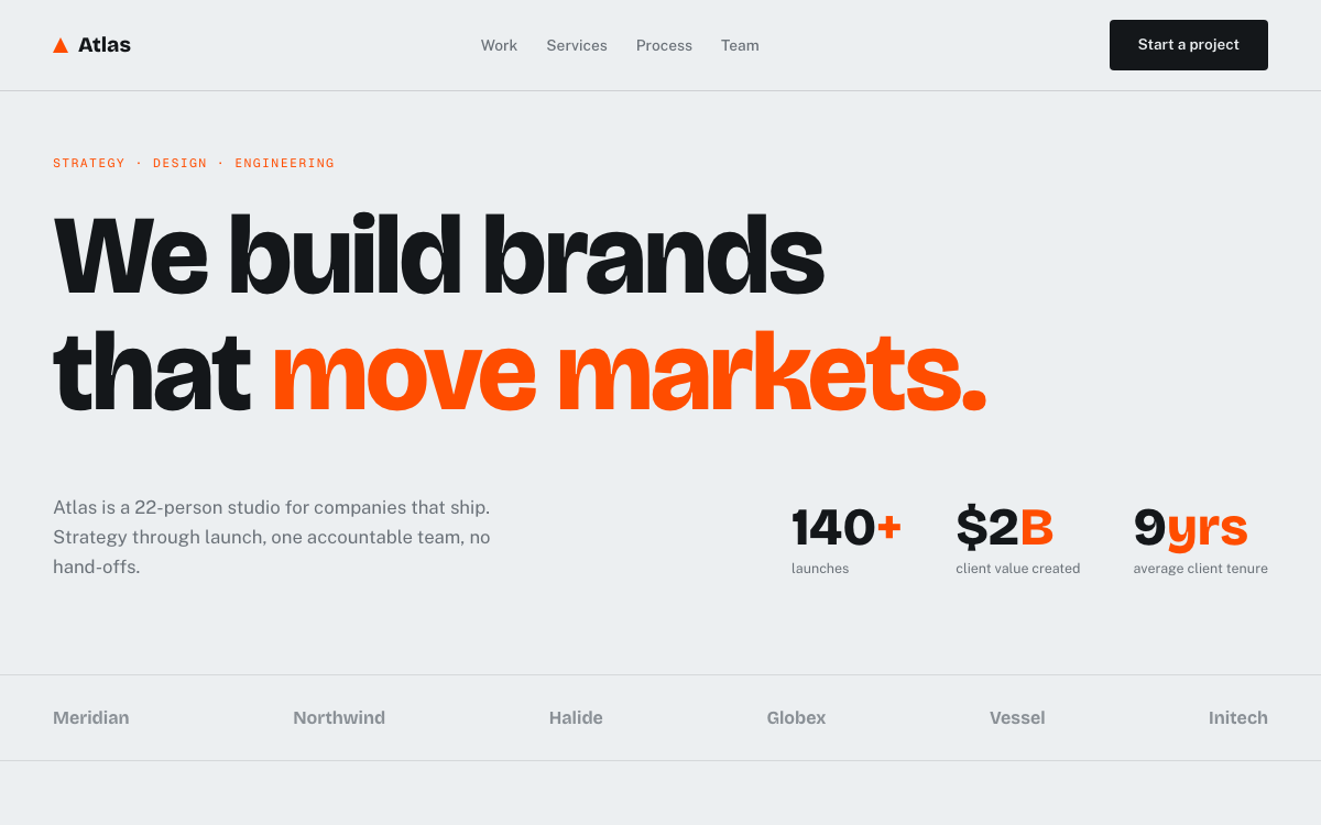 Atlas — Agency Template — preview