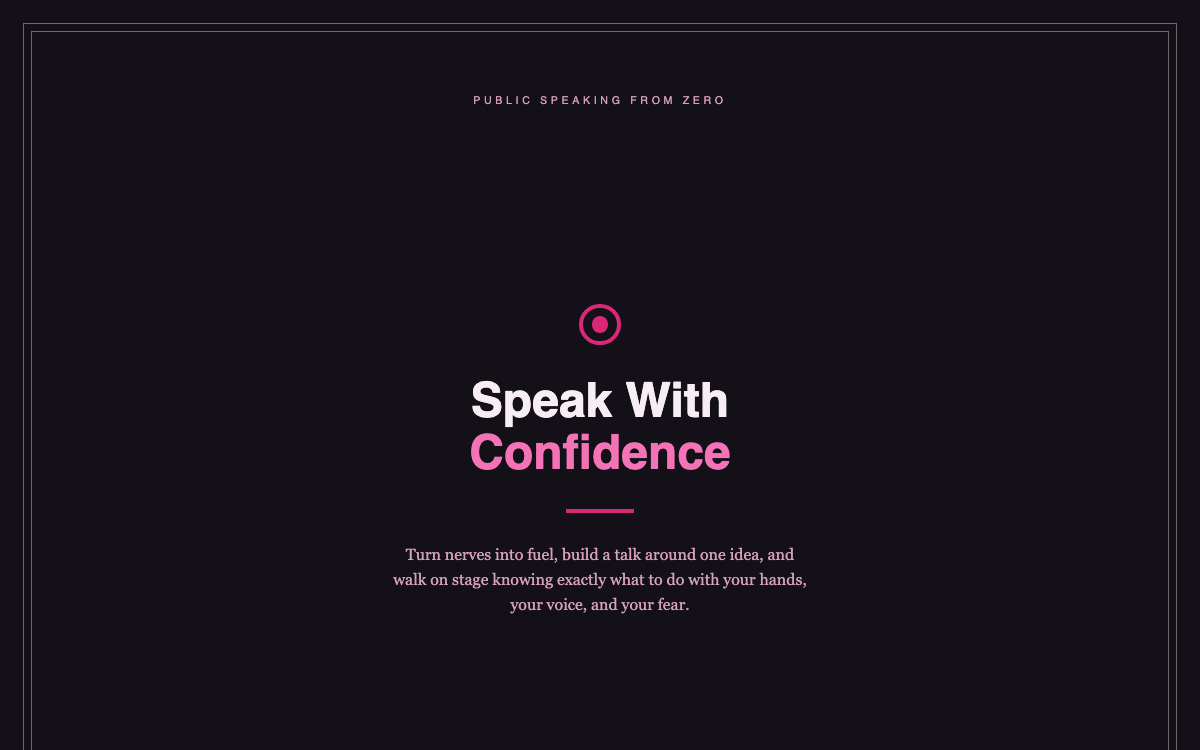 Speak Without Freezing — live demo preview