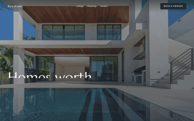 Keystone — Real Estate Template — live demo preview