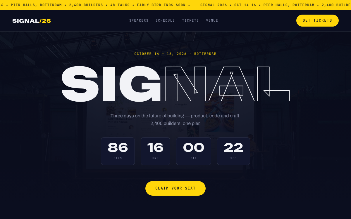 Signal — Event & Conference Template — preview