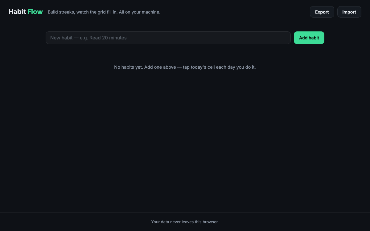 Habit Flow — preview